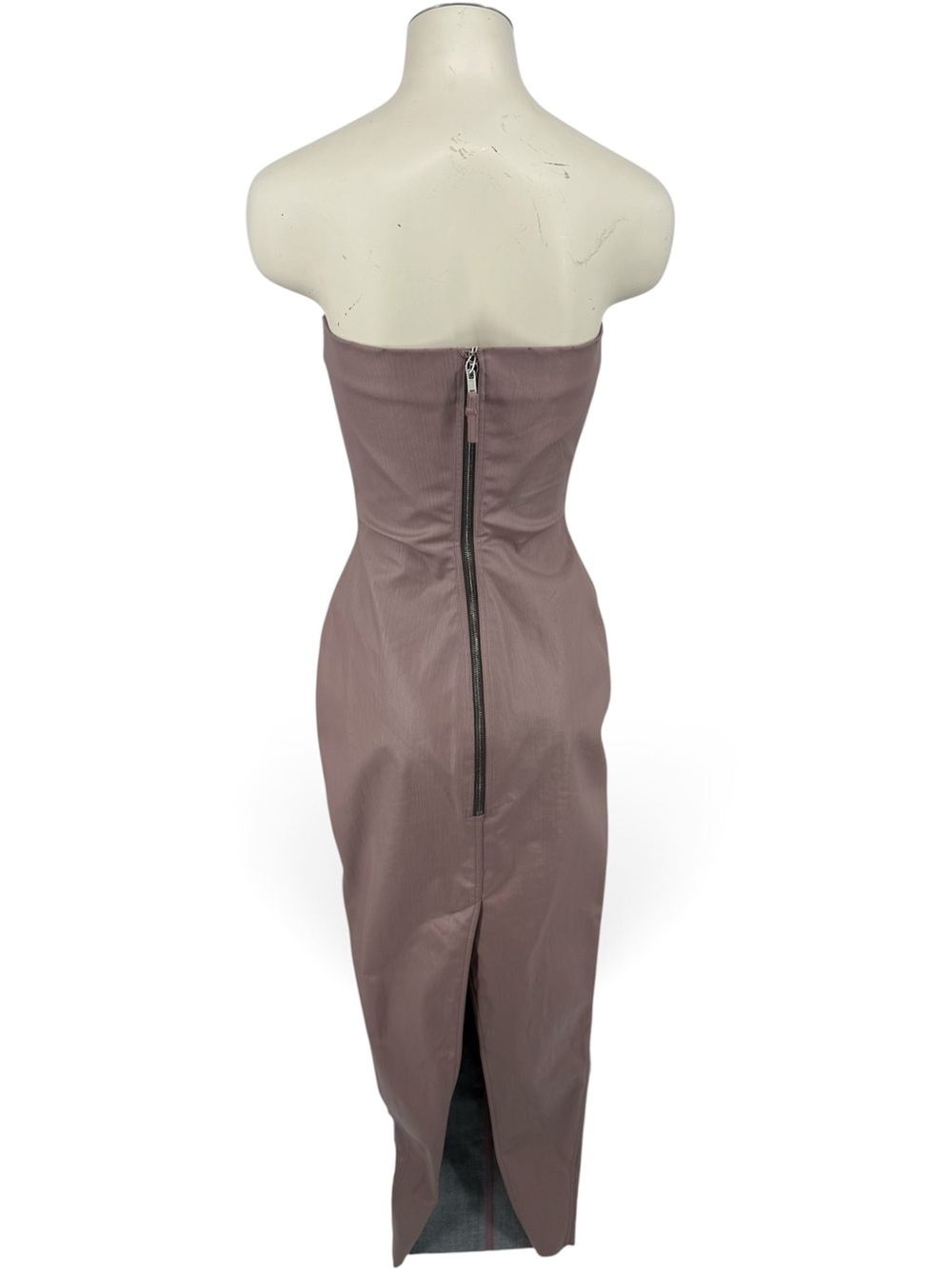 Rick Owens Lido Coated Denim Bustier Gown | Size 6 - Picture 3 of 3